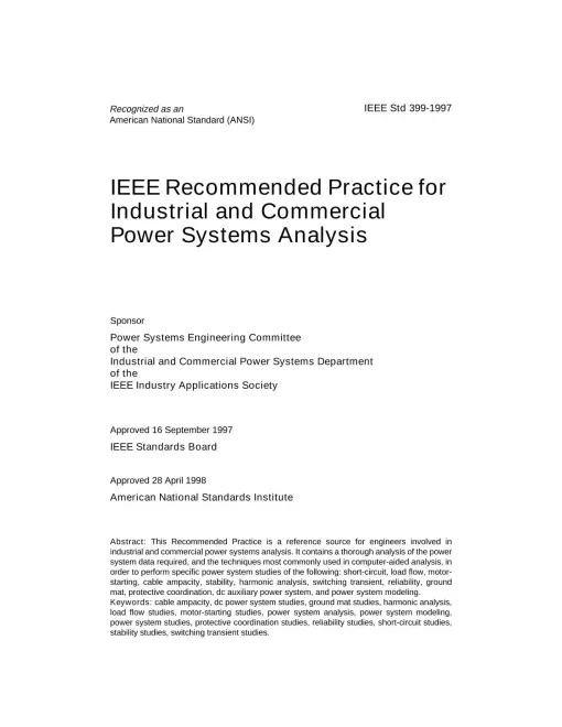 IEEE 399-1997 pdf