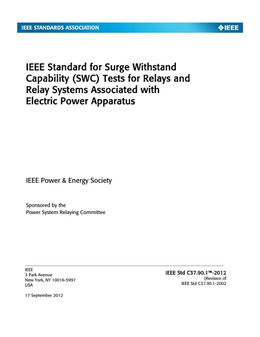 IEEE C37.90.1-2012 pdf