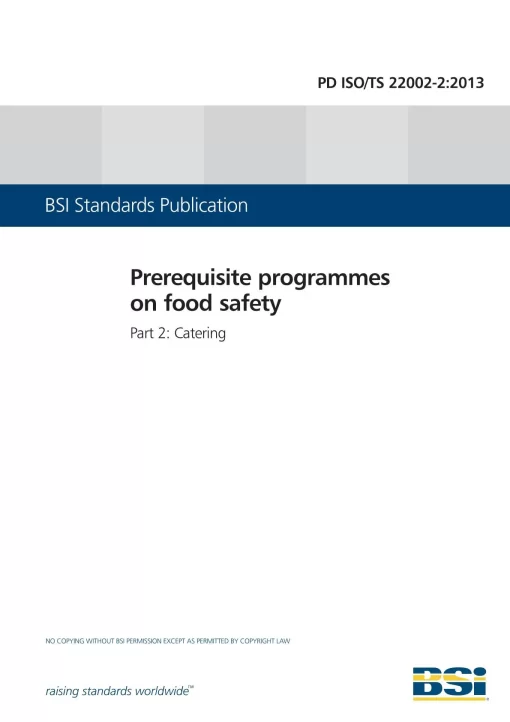 BS PD ISO/TS 22002-2:2013 pdf