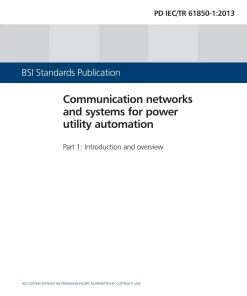 BS PD IEC/TR 61850-1:2013 pdf