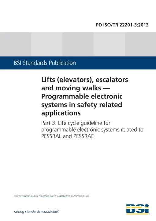 BS PD ISO/TR 22201-3:2013 pdf