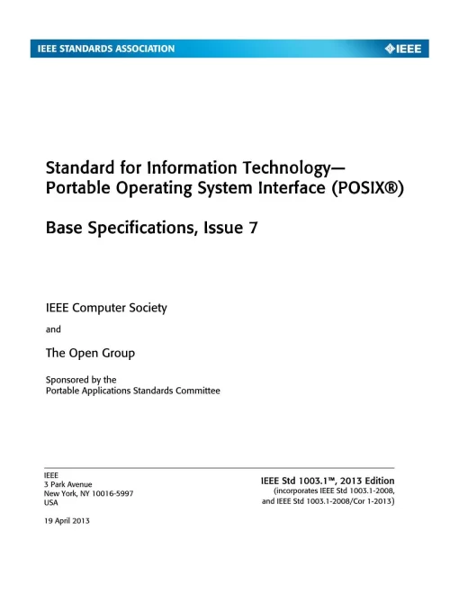 IEEE 1003.1, 2013 Edition pdf