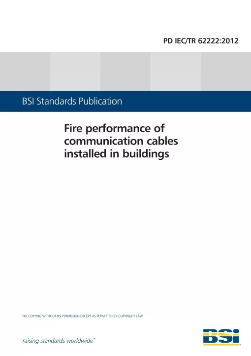 BS PD IEC/TR 62222:2012 pdf