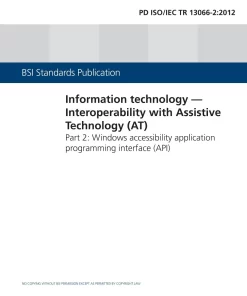 BS PD ISO/IEC TR 13066-2:2012 pdf