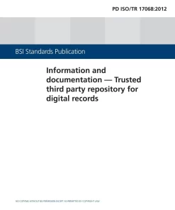 BS PD ISO/TR 17068:2013 pdf