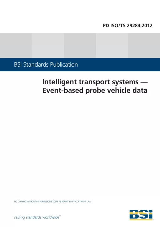 BS PD ISO/TS 29284:2012 pdf