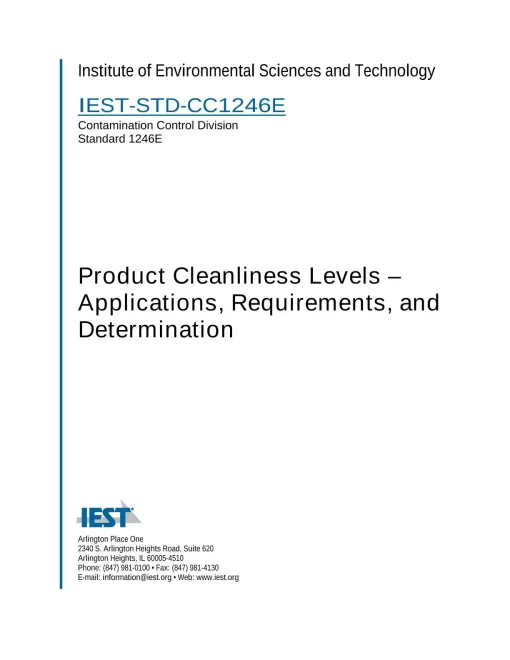 IEST STD-CC1246E pdf