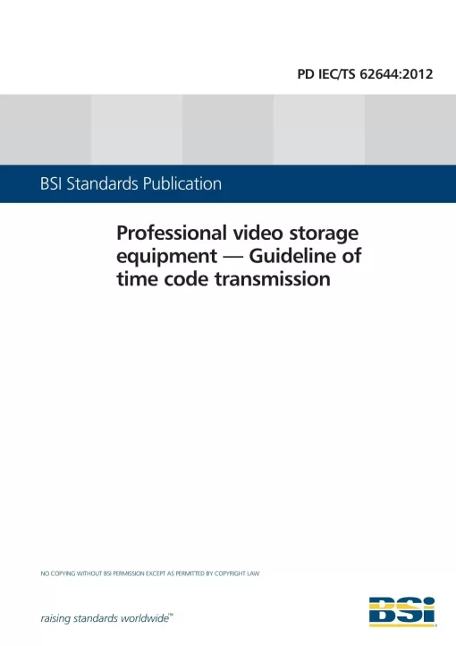 BS PD IEC/TS 62644:2012 pdf