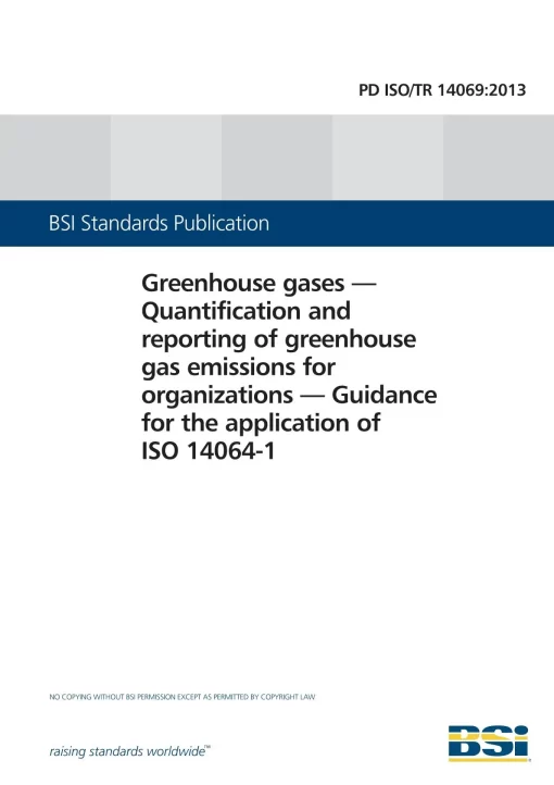 BS PD ISO/TR 14069:2013 pdf