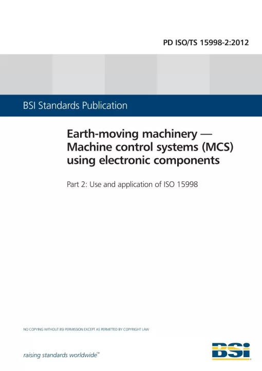 BS PD ISO/TS 15998-2:2012 pdf