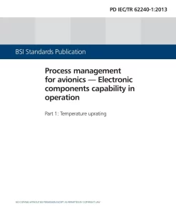 BS PD IEC/TR 62240-1:2013 pdf