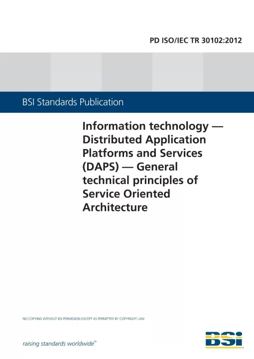 BS PD ISO/IEC TR 30102:2012 pdf