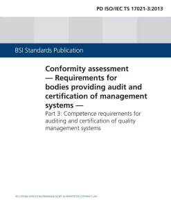 BS PD ISO/IEC TS 17021-3:2013 pdf