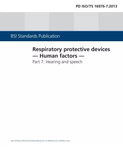 BS PD ISO/TS 16976-7:2013 pdf