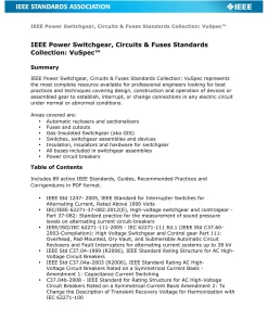 IEEE Power Switchgear, Circuits and Fuses Standards Collection: VuSpec pdf