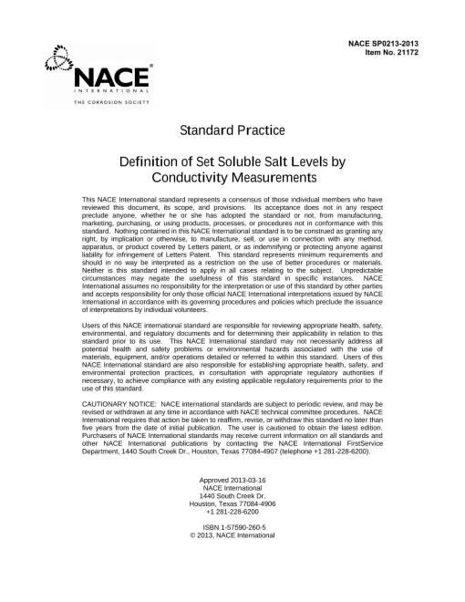 NACE SP0213-2013 pdf