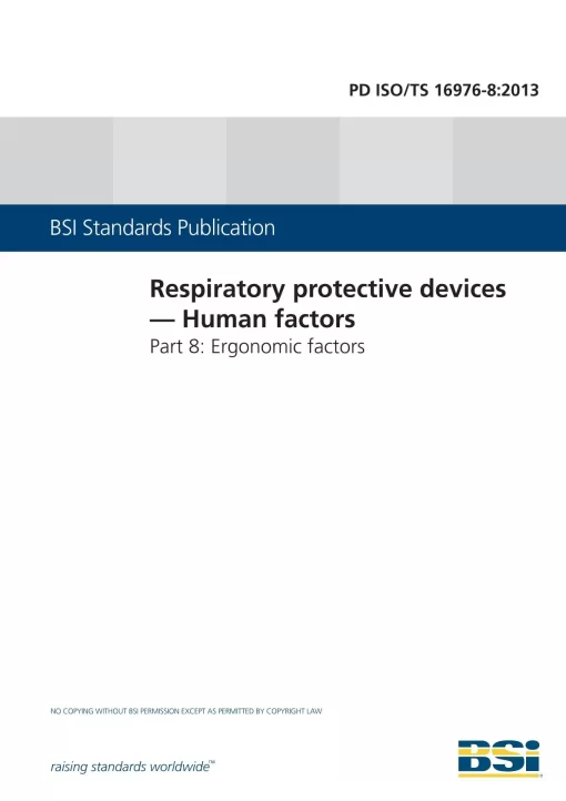 BS PD ISO/TS 16976-8:2013 pdf