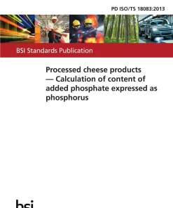 BS PD ISO/TS 18083:2013 pdf