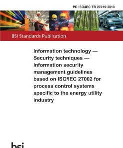 BS PD ISO/IEC TR 27019:2013 pdf