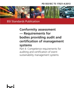 BS PD ISO/IEC TS 17021-4:2013 pdf