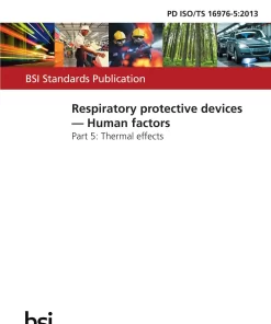 BS PD ISO/TS 16976-5:2013 pdf