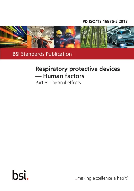 BS PD ISO/TS 16976-5:2013 pdf