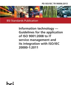 BS PD ISO/IEC TR 90006:2013 pdf