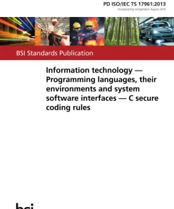 BS PD ISO/IEC TS 17961:2013 pdf