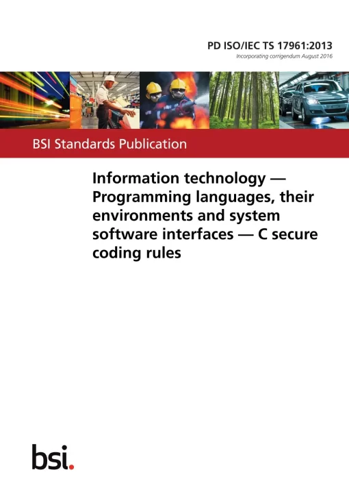 BS PD ISO/IEC TS 17961:2013 pdf