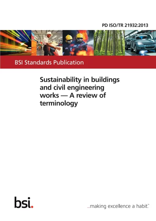 BS PD ISO/TR 21932:2013 pdf