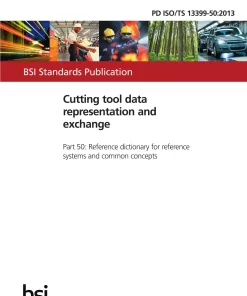 BS PD ISO/TS 13399-50:2013 pdf