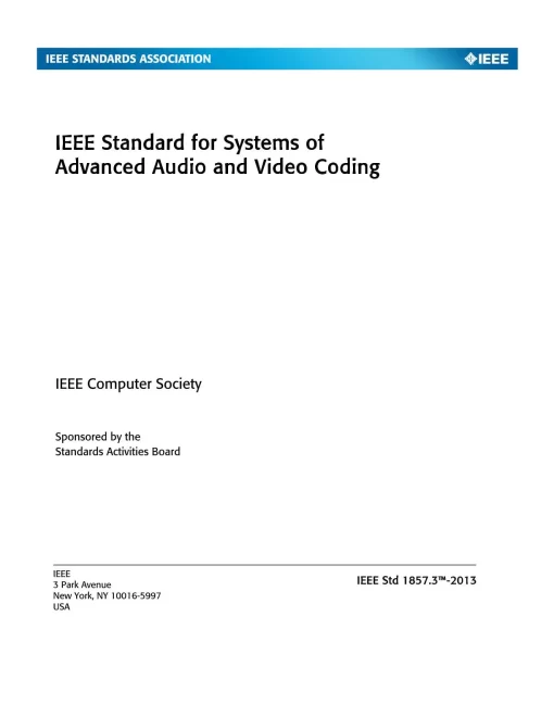 IEEE 1857.3-2013 pdf