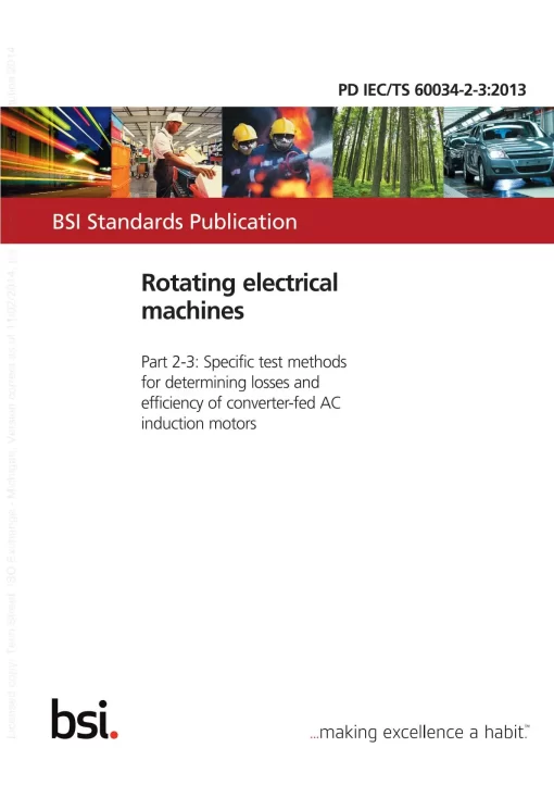 BS PD IEC/TS 60034-2-3:2013 pdf