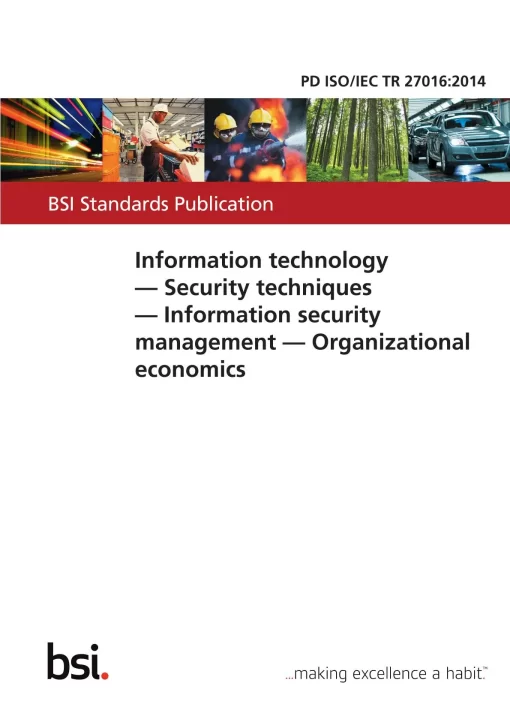 BS PD ISO/IEC TR 27016:2014 pdf