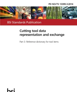 BS PD ISO/TS 13399-3:2014 pdf