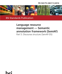 BS PD ISO/TS 24617-5:2014 pdf