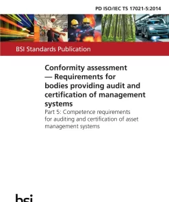 BS PD ISO/IEC TS 17021-5:2014 pdf