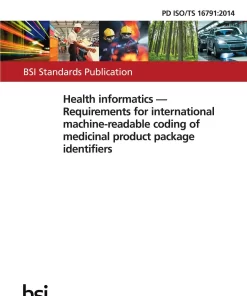 BS PD ISO/TS 16791:2014 pdf