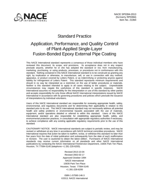 NACE SP0394-2013 pdf