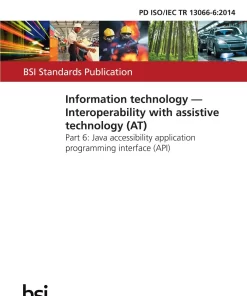 BS PD ISO/IEC TR 13066-6:2014 pdf