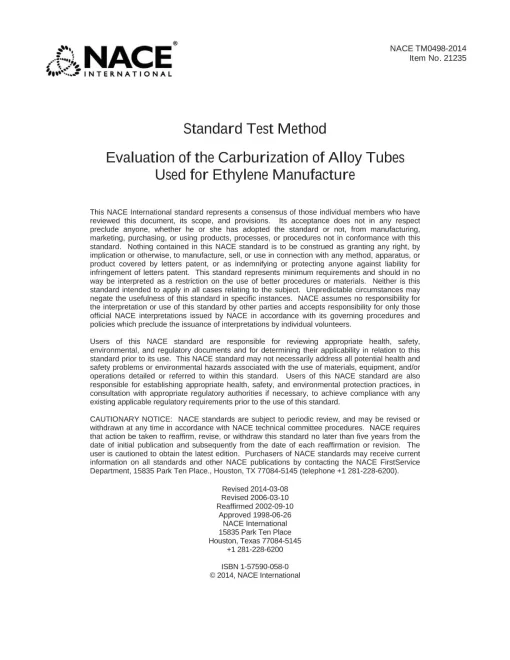 NACE TM0498-2014 pdf