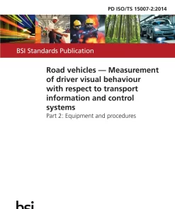 BS PD ISO/TS 15007-2:2014 pdf