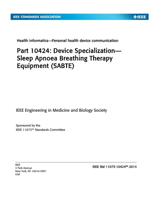 IEEE 11073-10424-2014 pdf