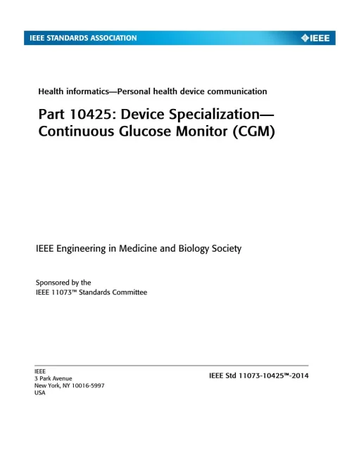 IEEE 11073-10425-2014 pdf