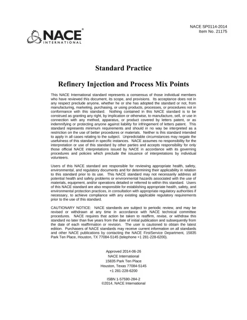 NACE SP0114-2014 pdf