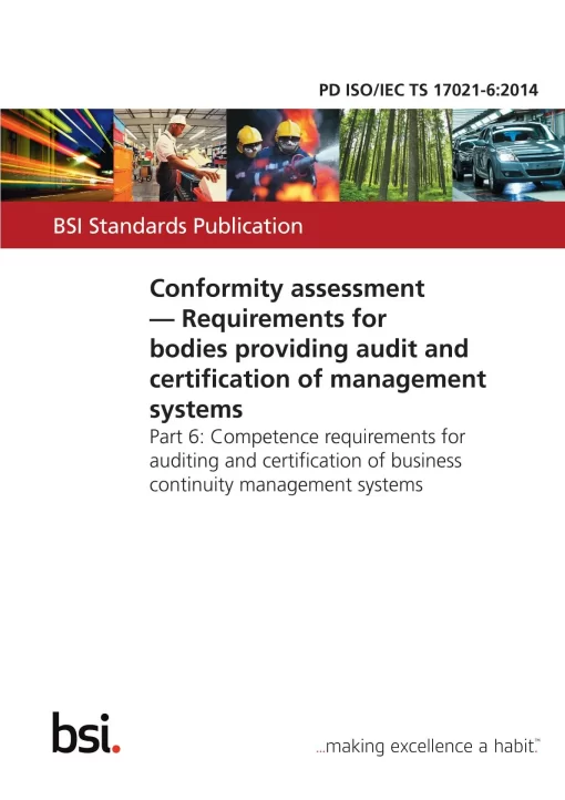 BS PD ISO/IEC TS 17021-6:2014 pdf