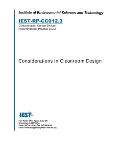 IEST RP-CC012.3 pdf