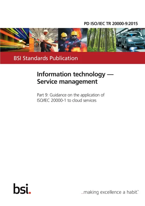 BS PD ISO/IEC TR 20000-9:2015 pdf