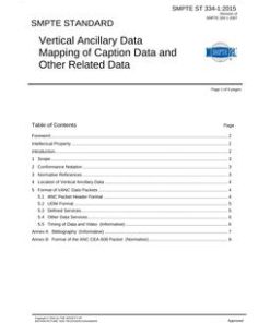 SMPTE ST 334-1:2015 pdf