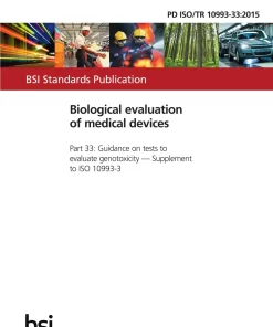 BS PD ISO/TR 10993-33:2015 pdf